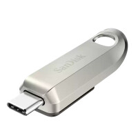 SanDisk Ultra Luxe USB, 32 GB, USB Typ-C, 3.2 Gen 1 (3.1 Gen 1), 400 MB/s, Dia, Silber