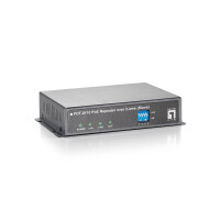 LevelOne PoE Extender, Receiver, über 2-wire, Netzwerk-Repeater, 400 m, 60 Mbit/s, 10/100Base-T(X), IEEE 802.3, IEEE 802.3u, Schwarz