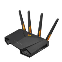 ASUS TUF Gaming AX3000 V2, Wi-Fi 6 (802.11ax), Dual-Band (2,4 GHz/5 GHz), Ethernet/LAN, Schwarz, Orange, Tabletop-Router