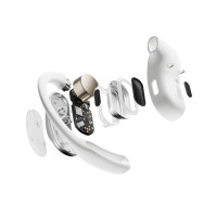 AfterShokz Knochenschall Kopfhörer OpenFit Air White - Kopfhörer - 16 KHz