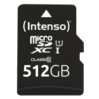 Intenso microSD 512GB UHS-I Perf CL10| Performance, 512...