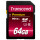 Transcend TS64GSDU1, 64 GB, SDXC, Klasse 10, NAND, 90 MB/s, Class 1 (U1)