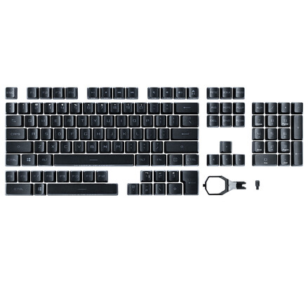 ASUS ROG RX PBT Keycap Set - Tastaturkappe - 250 g - Schwarz