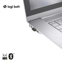 Logitech MX Keys Mini for Business, Kabellos, RF Wireless + Bluetooth, Scherenschalter, QWERTZ, LED, Graphit