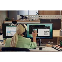 HP 710 Wiederaufladbare geräuschlose Maus - Beidhändig - RF Wireless + Bluetooth - 3000 DPI - Schwarz