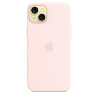 Apple iPhone 15 Plus Silikon Case mit MagSafe – Hellrosa, Cover, Apple, iPhone 15 Plus, 17 cm (6.7"), Pink