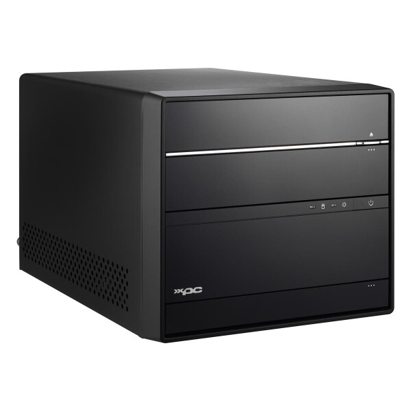 Shuttle XPC cube Barebone SH570R6 Plus - S1200, Intel H570, 1x PCIe X16, 1x PCIe X4, 2x M.2, 2xDP, 1xHDMI, 2x LAN, 1x 5.25", 2x 3.5", 500W PSU, Cube, PC Barebone, Intel H570, LGA 1200 (Socket H5), DDR4-SDRAM, 500 W