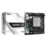 ASRock N100DC-ITX, Intel, NA (integrated CPU), N100, DDR4-SDRAM, 32 GB, DIMM