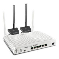 Draytek Vigor 2866L, Wi-Fi 5 (802.11ac), Dual-Band (2,4 GHz/5 GHz), Eingebauter Ethernet-Anschluss, 4G, Weiß, Tragbarer Router