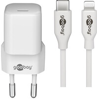 Goobay Apple Lightning USB-C PD-Ladeset - PC-/Server Netzteil - 30.000 W