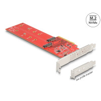 Delock PCI Express x8 Karte zu 2 x intern NVMe M.2 Key M...