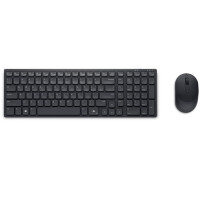 Dell KM555, Kabellos, RF Wireless + Bluetooth, Plunger key switch, QWERTY, Schwarz, Maus enthalten