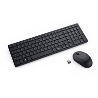 Dell KM555, Kabellos, RF Wireless + Bluetooth, Plunger key switch, QWERTY, Schwarz, Maus enthalten