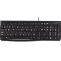 Logitech K120 Corded Keyboard, Volle Größe (100%), Kabelgebunden, USB, QWERTY, Schwarz