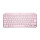 Logitech MX Keys Mini, Mini, Kabellos, RF Wireless + Bluetooth, Scherenschalter, QWERTY, Pink