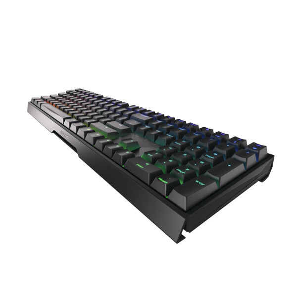 Cherry MX 3.0S Wireless RGB, Kabellos, RF Wireless + Bluetooth, Mechanischer Switch, QWERTY, RGB-LED, Schwarz