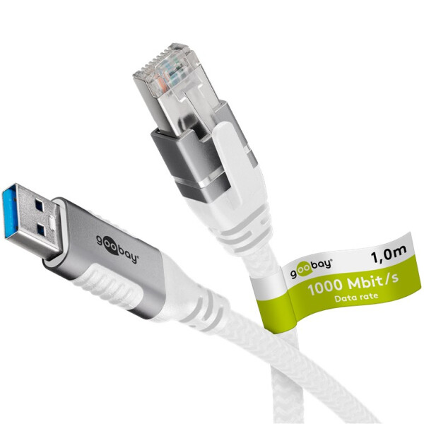 Goobay 74159 - Netzwerkadapter Kabel USB 3.0 Typ A 2 m - Schnittstellenkarte - 1.000 Mbps