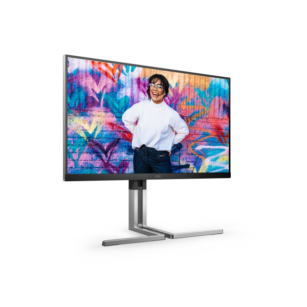 AOC Q27U3CV, 68,6 cm (27"), 2560 x 1440 Pixel, 4K Ultra HD, LCD, 4 ms, Schwarz