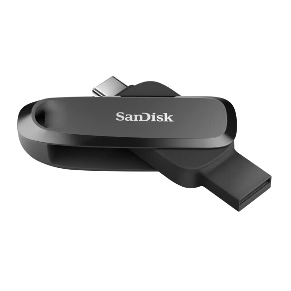 SanDisk SDDDC6-128G-G46, 128 GB, USB Typ-C, 3.2 Gen 1 (3.1 Gen 1), 100 MB/s, Drehring, Schwarz