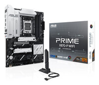 ASUS Prime X870-P WIFI, AMD, Sockel AM5, AMD Ryzen 7000 Series, AMD Ryzen 8000 Series, AMD Ryzen 9000 Series, Sockel AM5, DDR5-SDRAM, 192 GB - Mainboard - AMD Sockel AM5 (Ryzen Zen4)