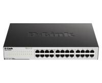 D-Link GO-SW-24G - Unmanaged - L2 - Gigabit Ethernet (10/100/1000) - Vollduplex - Rack-Einbau - 1U