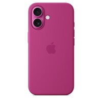 Apple iPhone 16 Silikon Case - mit MagSafe– Fuchsia