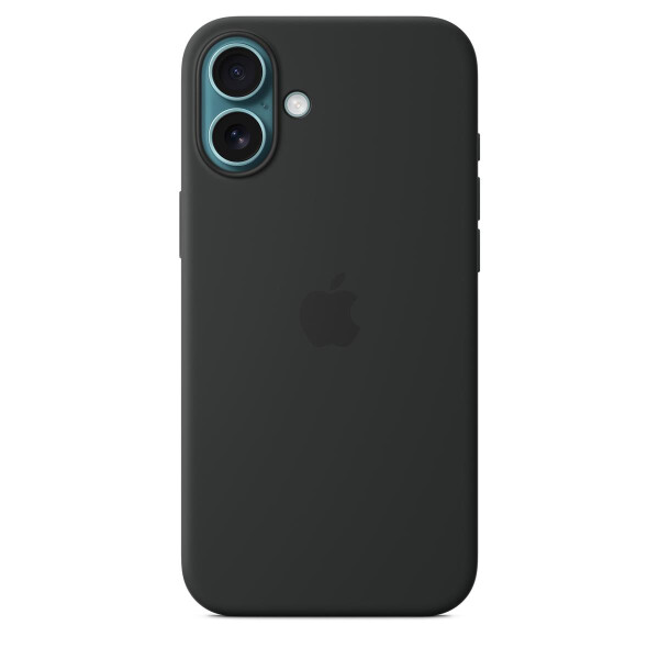 Apple iPhone 16 Plus Silikon Case mit MagSafe – Schwarz, Cover, Apple, iPhone 16 Plus, 17 cm (6.7"), Schwarz