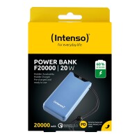 Intenso Power Bank F Blau USB C/C - Akku - 20.000 mAh