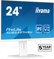 Iiyama TFT XUB2497HSU IPS 24//HDMI/DP/2xUSB/hoev/weiß - Flachbildschirm (TFT/LCD) - 60,5 cm