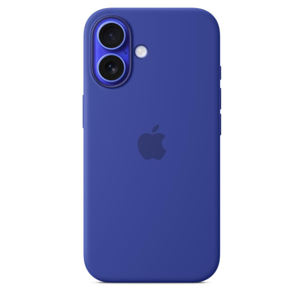 Apple iPhone 16 Silikon Case mit MagSafe – Ultramarin, Cover, Apple, iPhone 16, 15,5 cm (6.1"), Blau