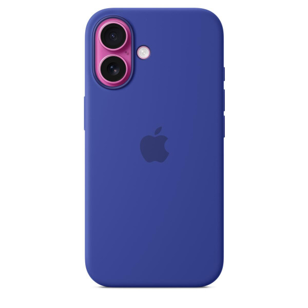 Apple iPhone 16 Silikon Case mit MagSafe – Ultramarin, Cover, Apple, iPhone 16, 15,5 cm (6.1"), Blau