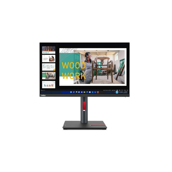 Lenovo ThinkVision P24q-30, 60,5 cm (23.8"), 2560 x 1440 Pixel, Quad HD, LED, 6 ms, Schwarz