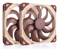 Noctua NF-A14x25 G2 PWM Sx2-PP - Gehäuseluefter - 140 mm Packung mit 2 - Gehäuse-Lüfter - 1.500 rpm