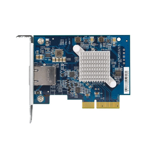 QNAP QXG-10G1T, Eingebaut, Kabelgebunden, PCI Express, Ethernet, 10000 Mbit/s, Blau