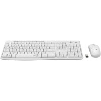 Logitech MK295 Silent - Volle Größe (100%) - Kabellos - RF Wireless - QWERTZ - Weiß - Maus enthalten