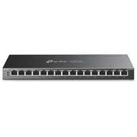 TP-LINK TL-SG116P - Unmanaged - Gigabit Ethernet (10/100/1000) - Vollduplex - Power over Ethernet (PoE) - Wandmontage