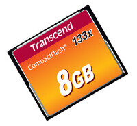Transcend TS8GCF133 - 8 GB - Kompaktflash - MLC - 50 MB/s...