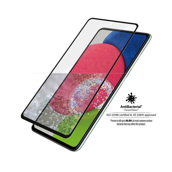 PanzerGlass ® Displayschutz Samsung Galaxy A52 | A52 5G | A52s 5G | A53 5G - Samsung - Samsung - Galaxy A52 - Samsung - Galaxy A52 5G - Trockene Anwendung - Kratzresistent - Schockresistent - Antibakteriell - Transparent - 1 Stück(e)