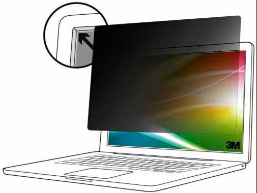 3M Bright Screen Blickschutzfilter für 14in Laptop - 16:10 - BP140W1B - 35,6 cm (14") - 16:10 - Laptop - Rahmenloser Blickschutzfilter - Glänzend/Matt - Anti-Glanz