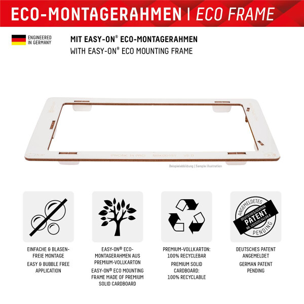 E.V.I. Displex Panzerglas (10H, 2D) für Samsung Galaxy A24/A25 5G, Eco-Montagerahmen, kratzer-resistent, Samsung, Galaxy A24, Staubresistent, Kratzresistent, Schockresistent, Transparent, 1 Stück(e)