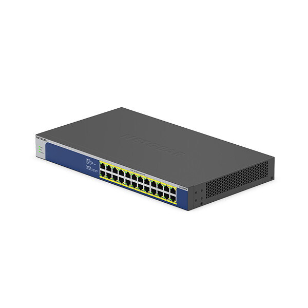 Netgear GS524PP, Unmanaged, Gigabit Ethernet (10/100/1000), Power over Ethernet (PoE), Rack-Einbau