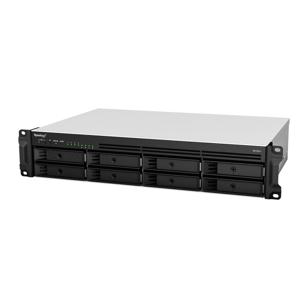 Synology RackStation RS1221+, NAS, Rack (2U), Ryzen Embedded, V1500B, 4 GB, DDR4