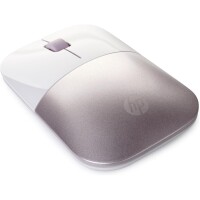 HP Wireless-Maus Z3700 – weiß/pink - Beidhändig - RF Wireless - 1200 DPI - Pink - Weiß