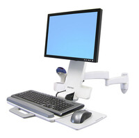 Ergotron 200 Series Combo Arm - 8,2 kg - 61 cm (24") - 75 x 75 mm - 100 x 100 mm - Weiß