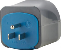 Brennenstuhl Weltreisestecker geerdet - Typ C (Euro-Stecker) - Universal - 250 V - 50 Hz - 10 A - Schwarz