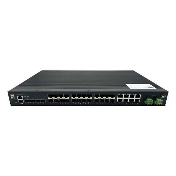 LevelOne Switch 28x GE IGU-2872 4x2.5GbE 16x1.25GbE SFP - Switch - Glasfaser (LWL)