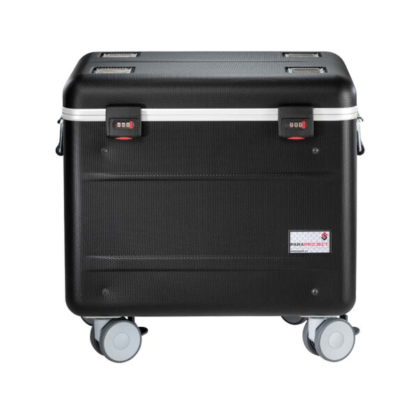 PARAT Paraproject Case i10, Multimedia-Trolley, Schwarz, Acrylnitril-Butadien-Styrol (ABS), Polymethylmethacrylat (PMMA), Tablette, 27,9 cm (11"), 4 Rad/Räder