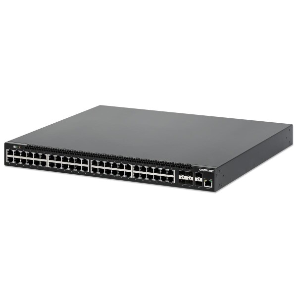 Intellinet 54-P PoE+ Managed Switch 6x10GbE 850W - Switch - 1 Gbps