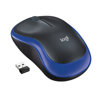Logitech M185 - Beidhändig - Optisch - RF Wireless - 1000 DPI - Blau