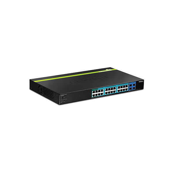 TRENDnet TPE-2840WS, Managed, Gigabit Ethernet (10/100/1000), Vollduplex, Power over Ethernet (PoE), Rack-Einbau, 1U